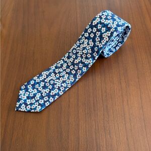 Grahame G Fowler floral print cotton tie